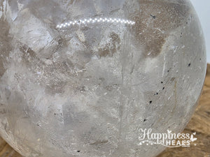 Clear Quartz Sphere with Rainbows