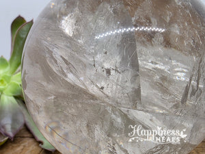 Clear Quartz Sphere with Rainbows