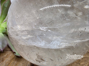 Clear Quartz Sphere with Rainbows