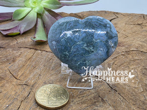 Moss Agate Heart