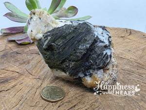 Black Tourmaline in Quartz (Raw)