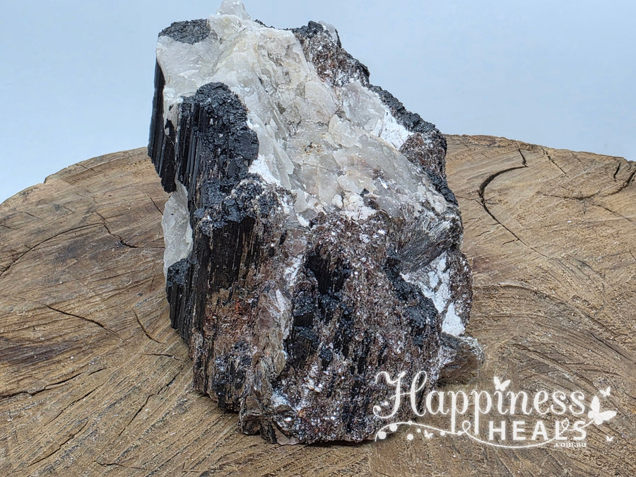 Black Tourmaline with Mica – Shielding Strength & Reflective Light 🖤✨