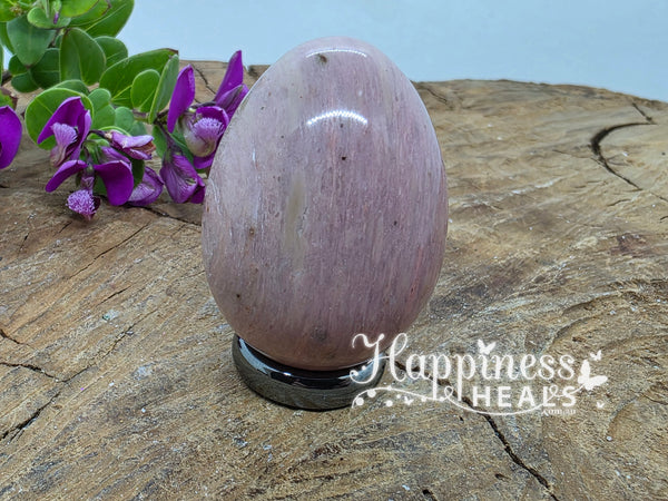 Pink Petrified Wood Egg – Ancient Wisdom & Gentle Grounding
