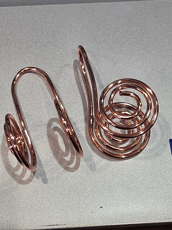 Spiral Palm Fidget Ring – Rose Gold Tone
