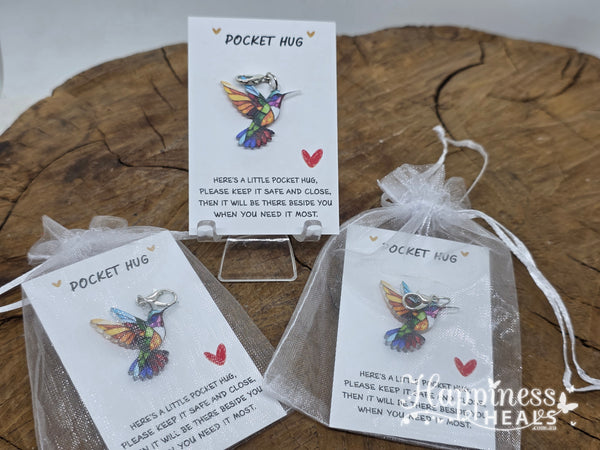 Pocket Hug – Hummingbird Charm