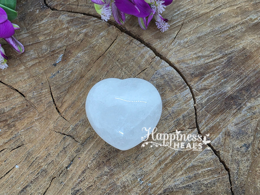 Clear Quartz Heart