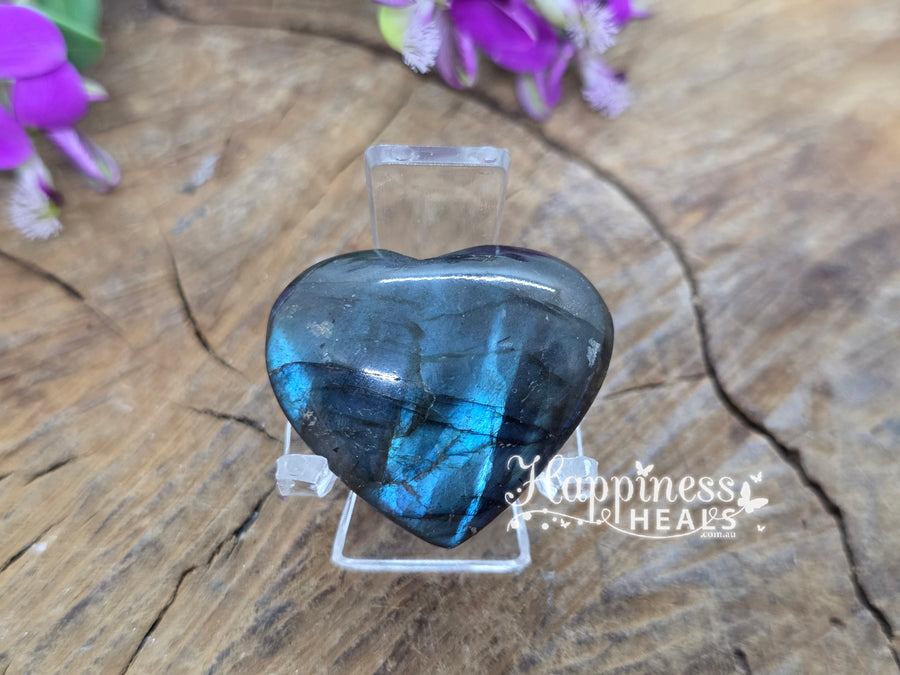 Labradorite Heart