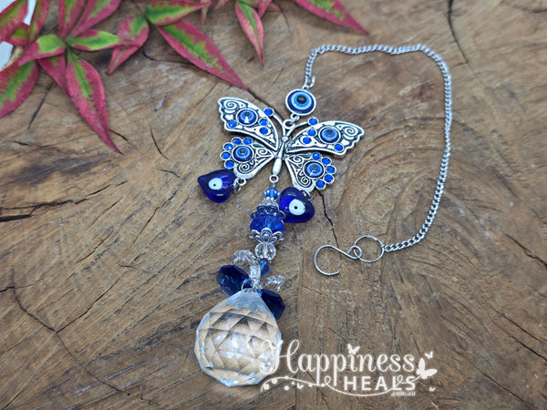 Evil Eye Butterfly Sun Catcher
