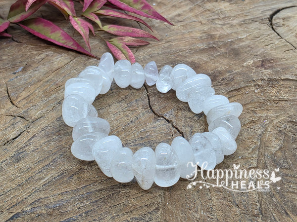Pulsera de Cuarzo Claro - Bola 12mm