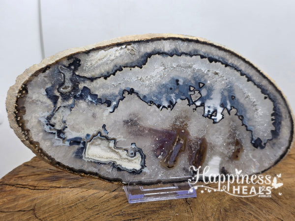 Agate Slice With Stand