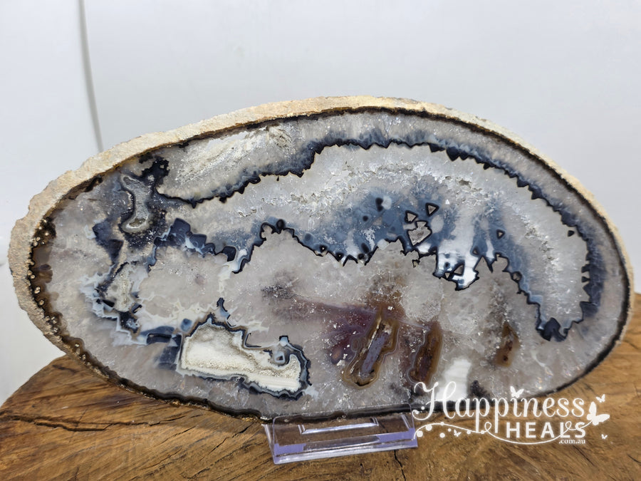 Agate Slice With Stand