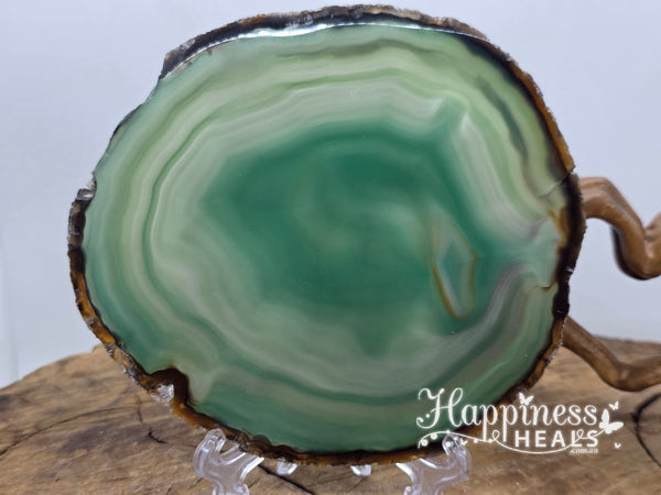 Agate Slice With Stand