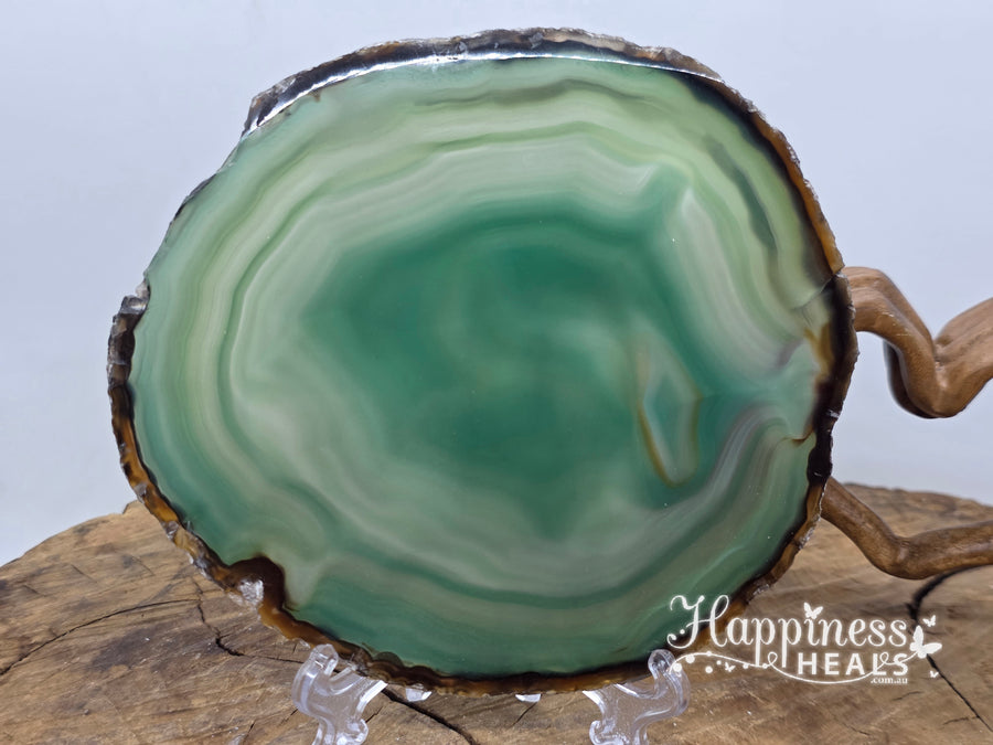Agate Slice With Stand