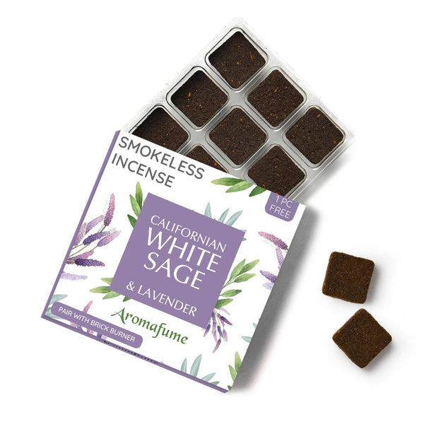 California White Sage & Lavender Incense Bricks Pack