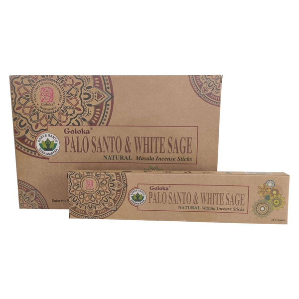Palo Santo & White Sage Natural Incense - 15g - Goloka