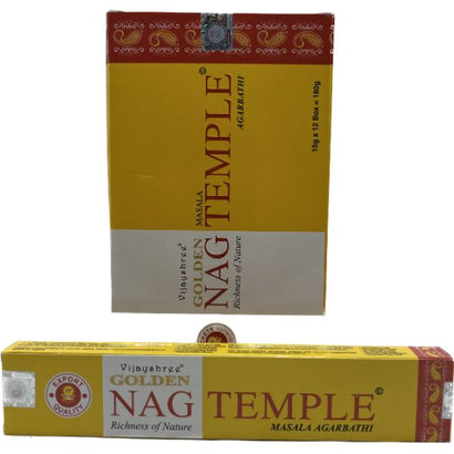 Golden NAG Temple Incense