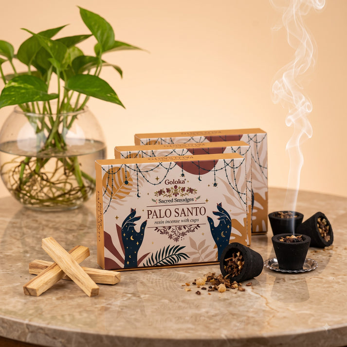 Palo Santo Resin Incense with Cups - Goloka