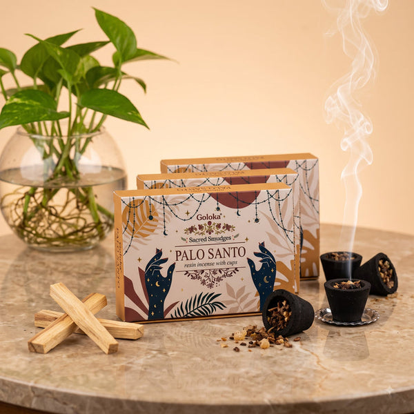 Palo Santo Resin Incense with Cups - Goloka