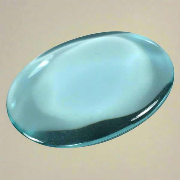 Piedra de palma de obsidiana azul claro