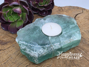 Fluorite Tea Light Candle Holder