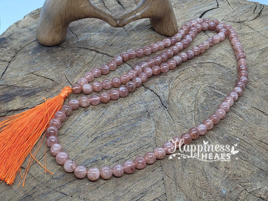 Sunstone Mala Beads