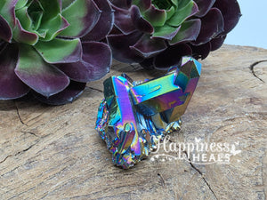 Rainbow Quartz Points