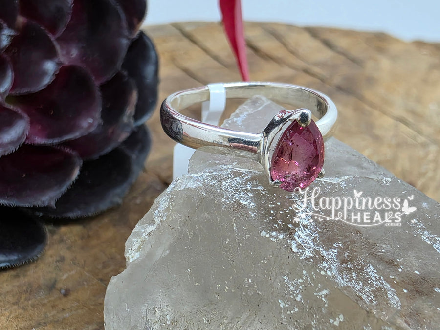 Pink Tourmaline Ring - Size 7