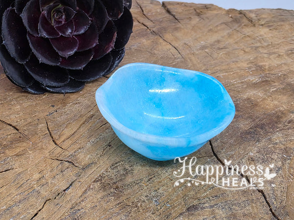Blue Aragonite Bowl