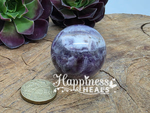Chevron Amethyst Sphere – Intuition, Inner Strength & Spiritual Alignment 💜⛰️