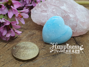 Blue Aragonite Heart