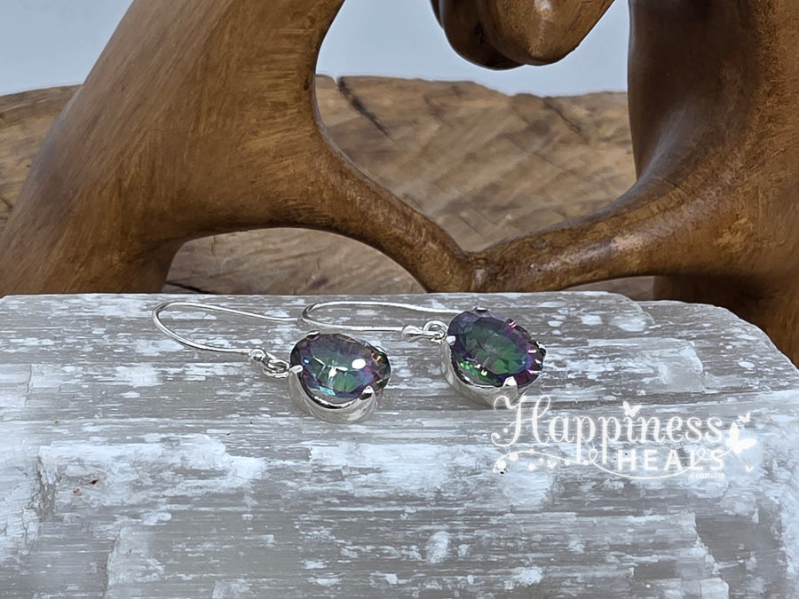 Mystic Topaz Quartz Earrings