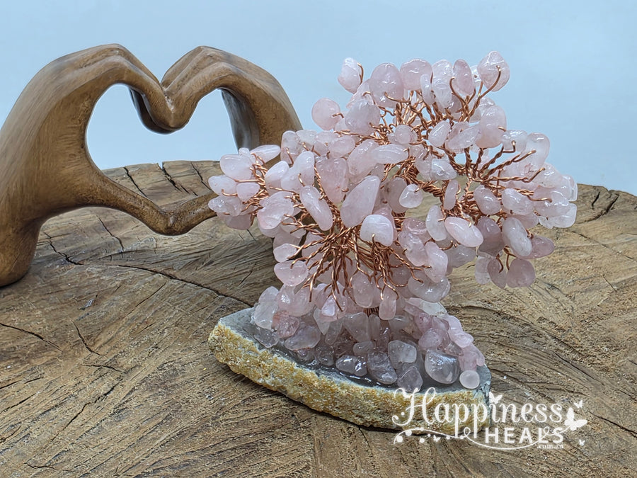 Rose Quartz Crystal Tree