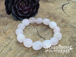 Rose Quartz Nugget Bracelet