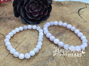 Kunzite Bead Bracelet – 8mm 💗