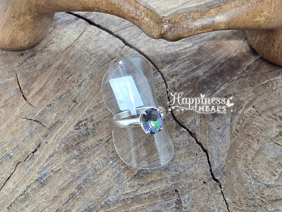 Mystic Quartz Ring - Size 7