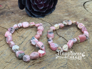 Rhodochrosite Nugget Bracelet 🌸