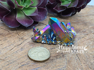 Rainbow Quartz Points
