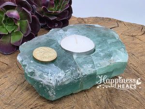 Fluorite Tea Light Candle Holder