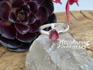 Pink Tourmaline Ring - Size 7