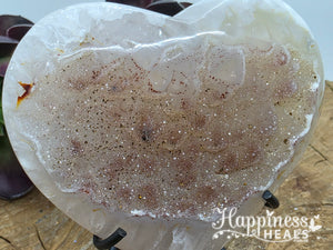 Agate Druze Geode – Heart Shape 💖✨