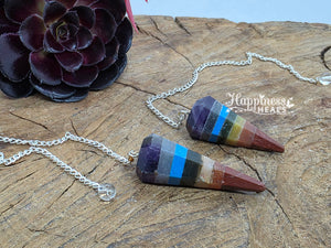 Chakra Pendulum – 7 Stone Energy Alignment Tool 🌈