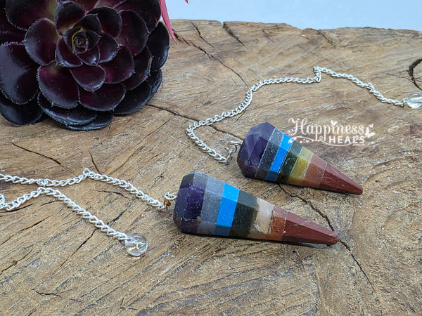 Chakra Pendulum – 7 Stone Energy Alignment Tool 🌈
