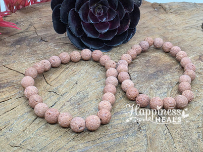 Brown Lava Ball Bracelet