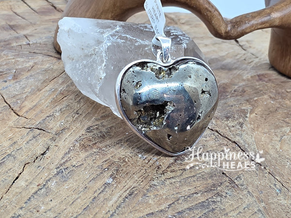 Pyrite Heart Pendant