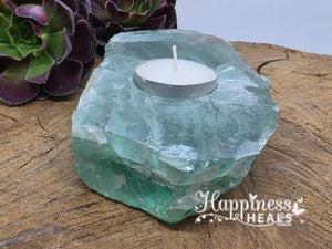 Fluorite Tea Light Candle Holder