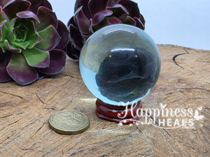 Light Blue Obsidian Sphere – Soothing Clarity & Spiritual Communication 🔮💙