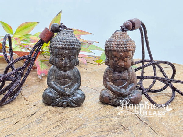 Wooden Buddha Necklace