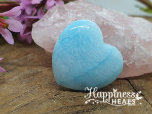 Blue Aragonite Heart