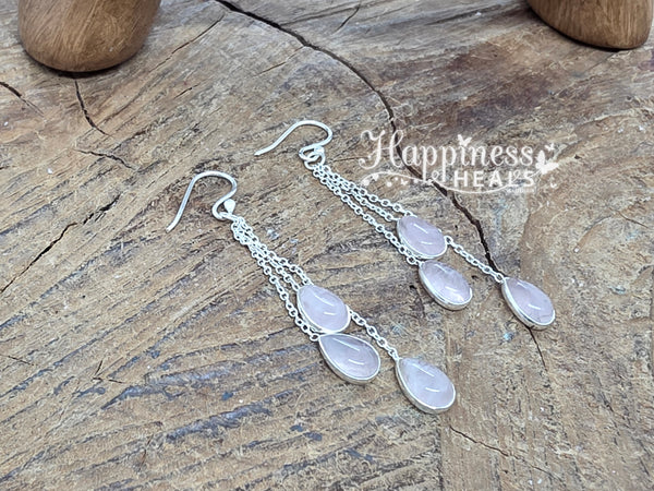 Rose Quartz Earrings