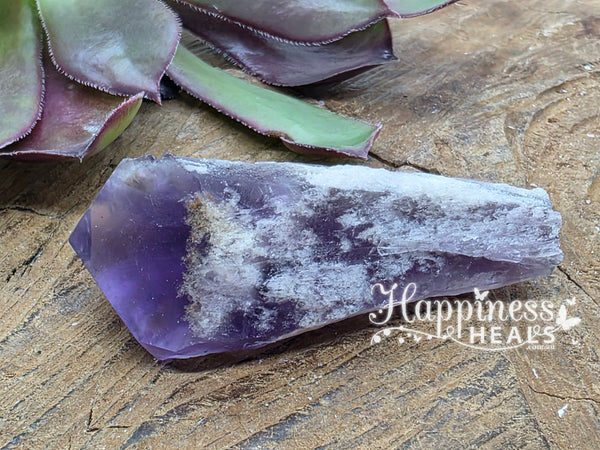 Dragon Tooth Amethyst Elestial Crystal Point Wand